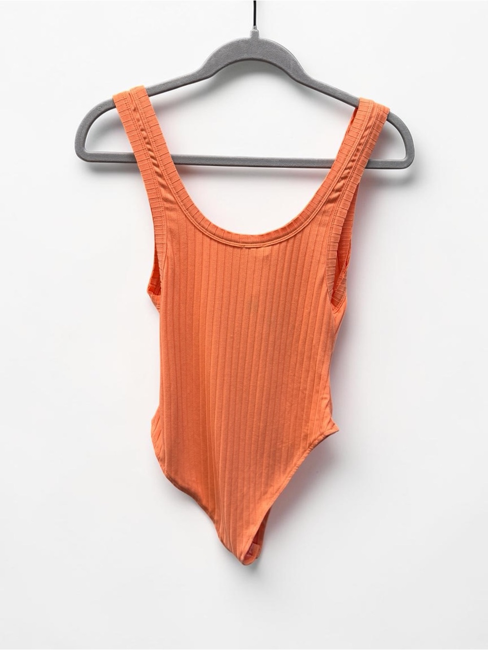 Free People Intimately FP Ribbed Henley Bodysuit Orange Size XS NWT - Picture 2 of 5